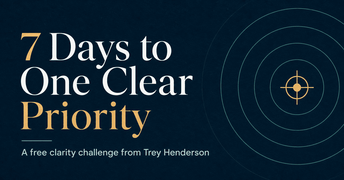 7 Days to One Clear Priority, a free clarity challenge