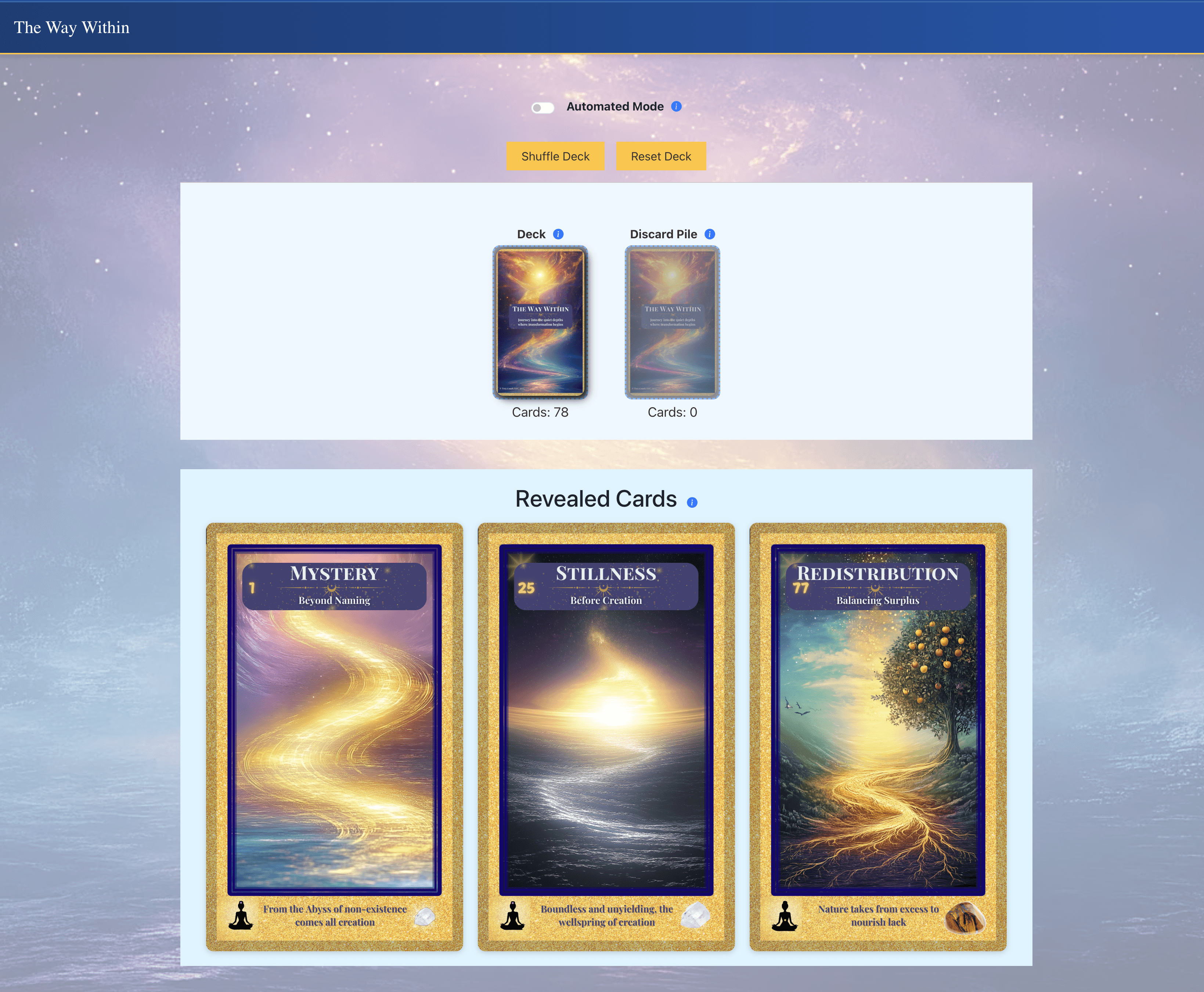 The Way Within deck preview